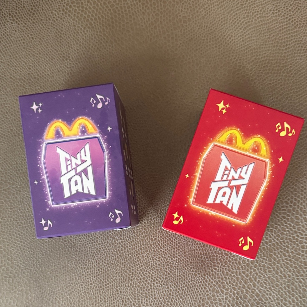 McDonald’s Tiny Tan toys #1 #8 both RM encore and throwback editions